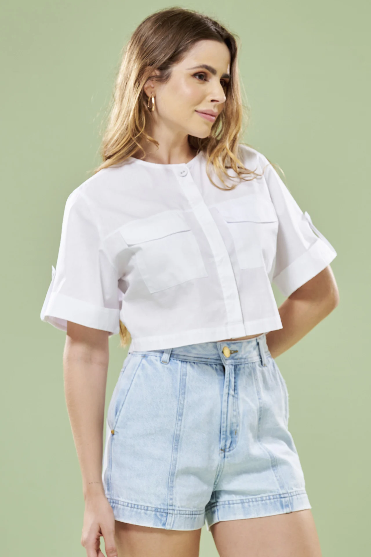SHORT CINTURA ALTA JUDITH FL