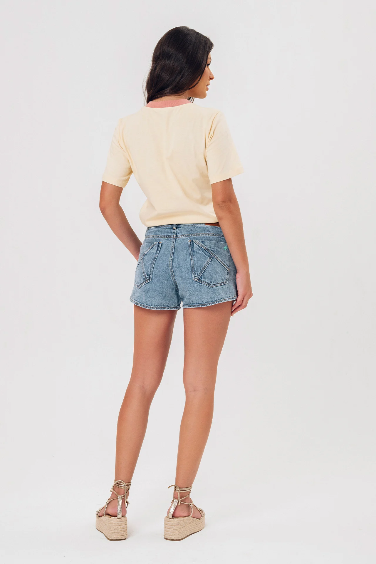 SHORT CINT. BAIXA MARCIA FL - Imagem 4